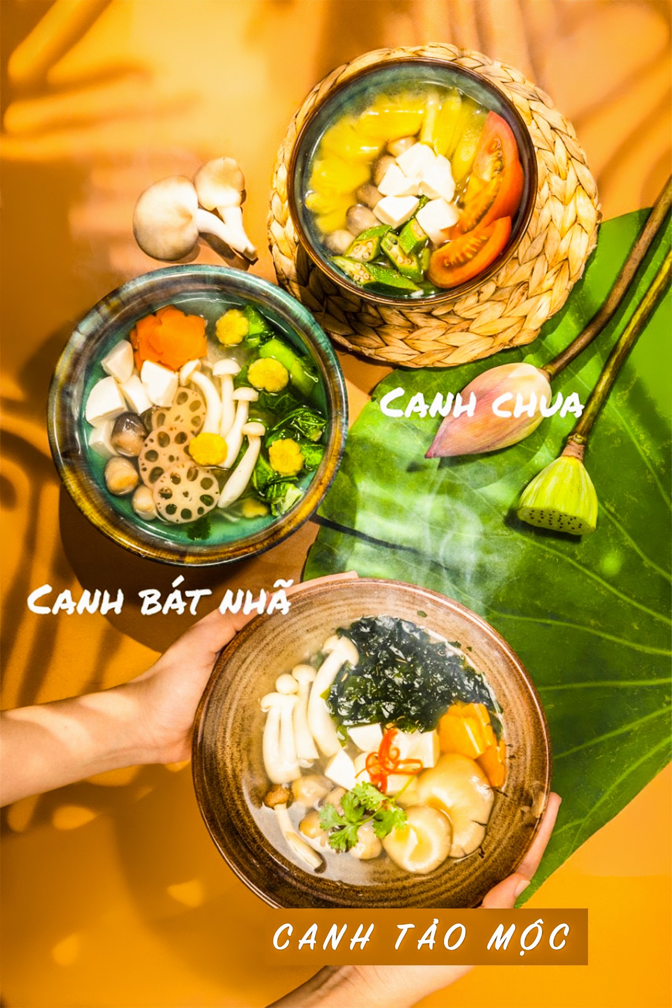 Món khai vị trong thực đơn tiệc chay sang trọng